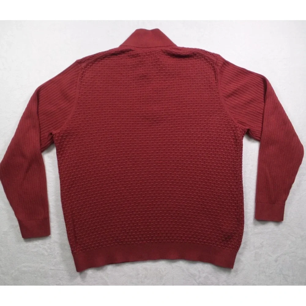 Tommy‎ Bahama Sweater Mens Size Extra Large Red Pullover Knit Mock Neck